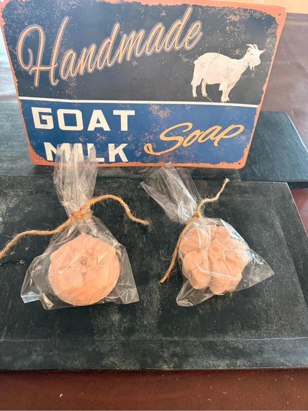 Handmade Goat Milk Flower Hand Soap - Pink